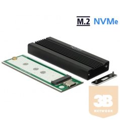   DELOCK Külső Ház M.2 NVMe PCIe SSD USB 3.1 Gen 2 Type-C female