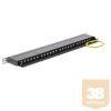 Delock Patch Panel - 43316 (Cat6 patch panel, 24 port, 0,5U, árnyékolt, fekete)