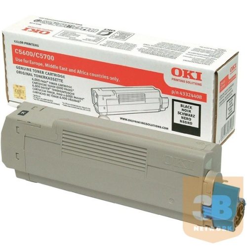 OKI Toner C5600/5700 fekete 6000/oldal