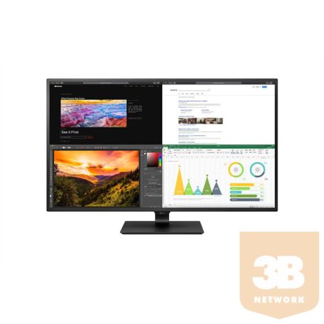 LG IPS monitor 42.5" 43UN700P, 3840x2160, 16:9, 400cd/m2, 8ms, 4xHDMI/DisplayPort/USB-C/2xUSB, hangszóró