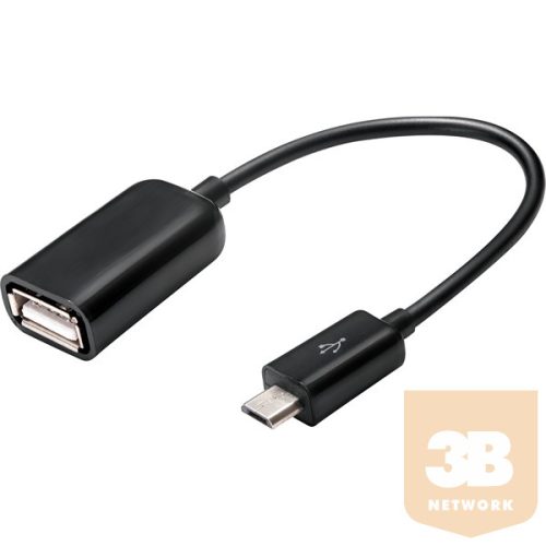 SANDBERG Töltőkábel, OTG Adapter MicroUSB M - USB F