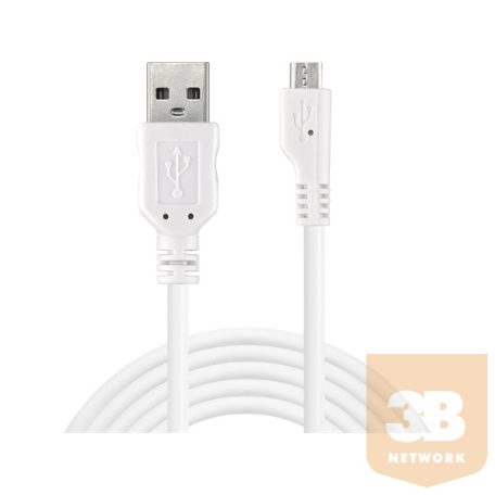 SANDBERG Töltőkábel, MicroUSB Sync/Charge Cable 3m