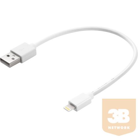 SANDBERG Töltőkábel, USB>Lightning MFI 0.2m White