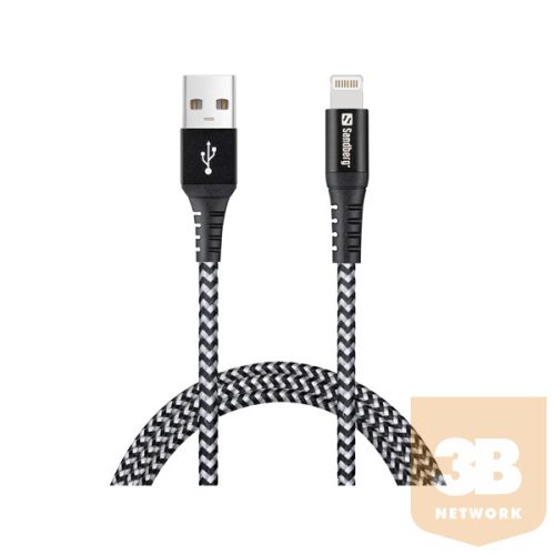 SANDBERG Töltőkábel, Survivor Lightning Cable 1M