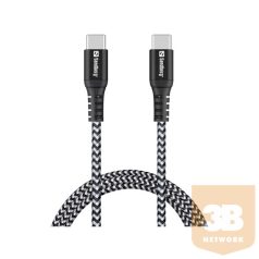SANDBERG Töltőkábel, Survivor USB-C- USB-C Cable 1M