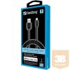 SANDBERG Töltőkábel, USB>Lightning MFI 1m Black