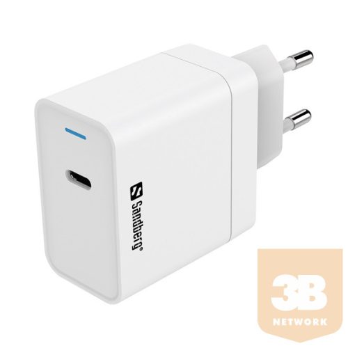 SANDBERG Hálózati töltő, USB-C AC Charger PD65W EU