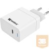 SANDBERG Hálózati töltő, USB-C AC Charger PD65W EU