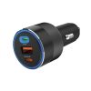 SANDBERG Autós töltő, Car Charger 3in1 130W USB-C PD