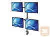 MANHATTAN Monitor Mount supports 4 LCD Monitors holds four 33- 81.3cm 13inch to 32inch Monitors up to 8kg black