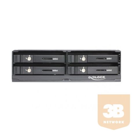 MBR Delock 47220 5,25" hordozható rack 4 x 2,5" SATA HDD/SSD-hez