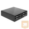 MBR Delock 47220 5,25" hordozható rack 4 x 2,5" SATA HDD/SSD-hez