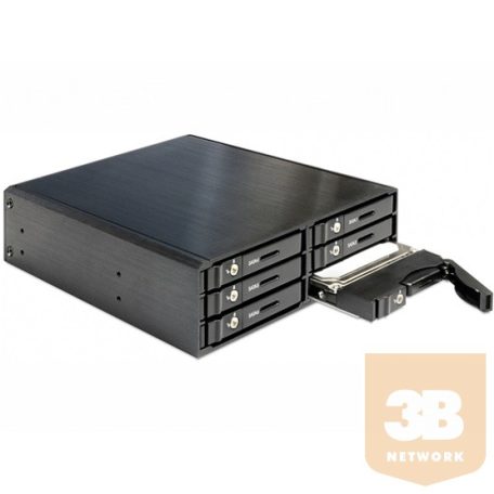 MBR Delock 47221 5,25" hordozható rack 6 x 2,5" SATA HDD/SSD-hez