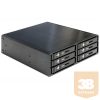 MBR Delock 47221 5,25" hordozható rack 6 x 2,5" SATA HDD/SSD-hez