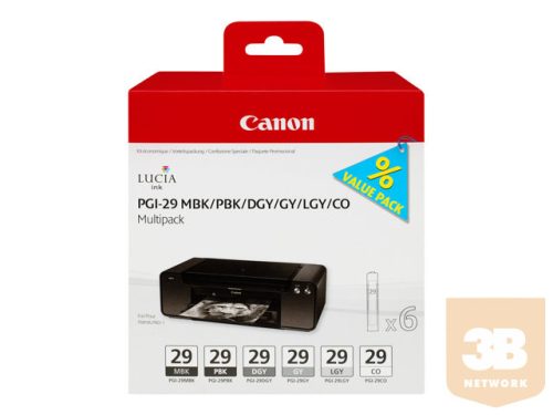 CANON 4868B018 PGI29 MBK/PBK/DGY/GY/LGY/CO Multi Pack