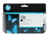 HP 738 130-ml Black DesignJet Ink Cartridge