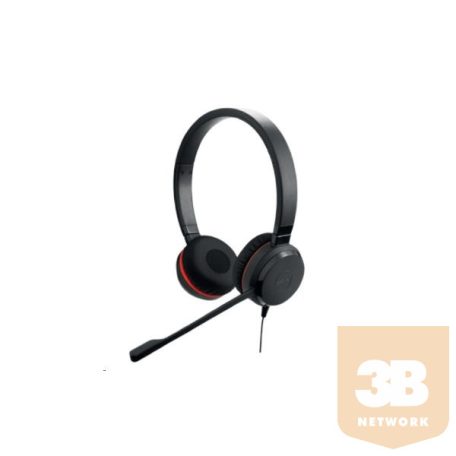 JABRA Fejhallgató - Evolve 20 UC Stereo Vezetékes, Mikrofon