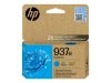 HP 937e EvoMore Cyan Original Ink Cartridge