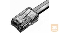 AMP RJ-45 dugasz, 8p., UTP, sodrott, 26-28AWG vezetékhez (5-554169-3)