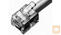 AMP RJ-45 dugasz, 8/8, árnyékolt, sodrott 24-28AWG vezetékhez (5-569532-3)