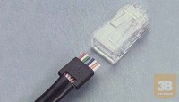 AMP RJ-45 dugasz, 8/8, árnyékolt, sodrott 24-26AWG vezetékhez (5-569552-3)