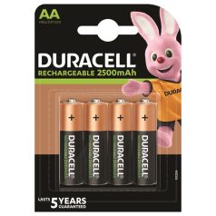 DURACELL 4db AA 2500 újratölthető elem