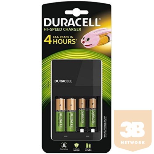 Duracell CEF14 töltő+2db AA 2db AAA