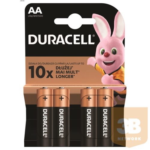 Duracell BSC 4 db AA elem - DL