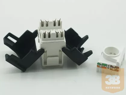 SZERSZÁM NÉLKÜL SZERELHETÕ CAT5E UTP KEYSTONE MODUL
