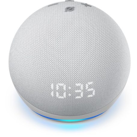 SMA Amazon Echo Dot 4 + Alexa + órával - Fehér