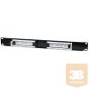 INTELLINET Patch panel 19'' 16 portos UTP kat.5e, fekete