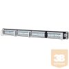 INTELLINET Patch Panel 19'' 24 portos UTP kat.5e, fekete