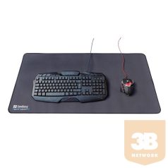   Sandberg Egérpad - Gamer Desk Pad XXXL (billentyűzet és egér számára; 90x45cm; csúszásgátló alsó rész; fekete)