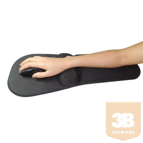 Sandberg Egérpad - Mousepad with Wrist + Arm Rest (zselés csukló- és kartámasszal; fekete)