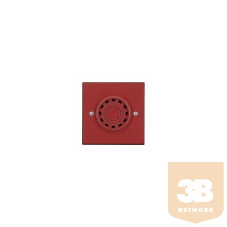 EATON-COOPER - 550068FULL-0142X - kompakt hangjelző, vörös felület (BB), hangválasztó kapcsoló, hangerőszabályzó