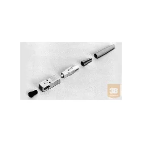   AMP SC csatlakozó MM, simplex, 3mm bézs törésgátló (5503948-2)