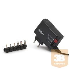   Delight univerzális adapter (55056C), DC 3-12V, 2,5A, 6db cserélhető dugó