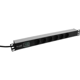 PDU 1U 19" 6xSchuko kapcsolóval, 16A (555-072) Excel