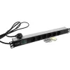 PDU 1U 19" 6xSchuko kapcsolóval, 16A (555-072) Excel