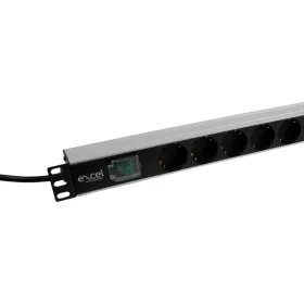 PDU 1U 19" 8xSchuko kapcsolóval, 16A (555-073) Excel
