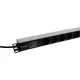 PDU 1U 19" 8xSchuko kapcsolóval, 16A (555-073) Excel