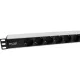 PDU 1U 19" 6xSchuko kapcsoló nélkül, 16A (555-082) Excel