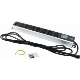   PDU 1U 19" 8xC13 kapcsolóval, 10A C14 input (555-241) Excel