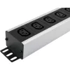 PDU 1U 19" 8xC13 kapcsolóval, 10A C14 input (555-241) Excel