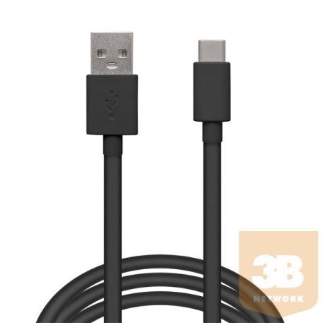 Delight kábel - USB-C töltőkábel (USB-C apa be-/kimenet; 1m, fekete)
