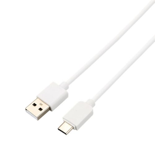 KAB AVAX CB103W PURE USB A-Type C kábel, 2.1A, fehér - 1m