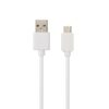 KAB AVAX CB103W PURE USB A-Type C kábel, 2.1A, fehér - 1m