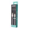 KAB AVAX CB103W PURE USB A-Type C kábel, 2.1A, fehér - 1m