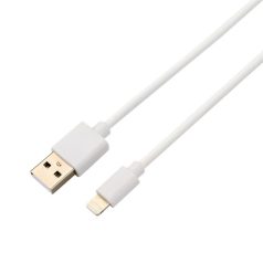   KAB AVAX CB104W PURE USB A-Lightning kábel, 2.1A, fehér - 1m
