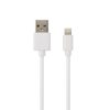 KAB AVAX CB104W PURE USB A-Lightning kábel, 2.1A, fehér - 1m